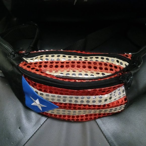 unknown Handbags - Puerto Rico Flag Leather Fanny Waist Bag Pack